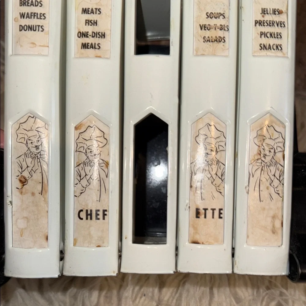 Vintage Chefette recipe card holder rack